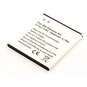 Bateria para telemóvel compatível com BQ Aquaris E4, Li-ion 3.8V 1500mAh 5.7Wh