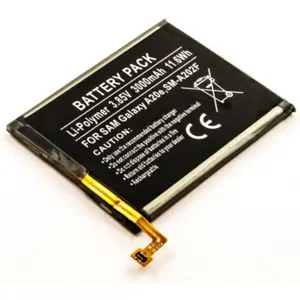 Batería para teléfono móvil compatible con Samsung Galaxy A20e, SM-A202F, Li-Po 3.85V 3000mAh 11.6Wh