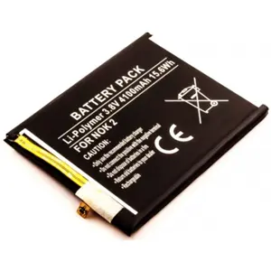 Bateria para telemóvel compatível com Nokia 2, Li-Po 3.8V 4100mAh 15.6Wh