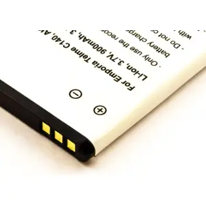 Bateria para telemóvel compatível com Emporia Telme C140, AK-C140, Li-ion 3.7V 900mAh 3.3Wh