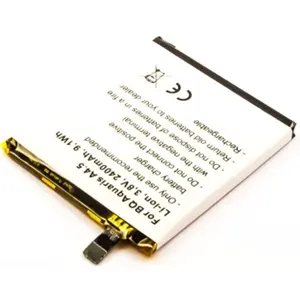 Batería para teléfono móvil compatible con BQ Aquaris A4.5, Li-ion 3.8V 2400mAh 9.1Wh