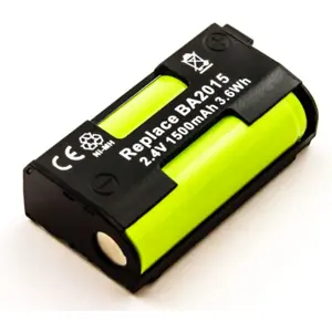 Bateria compatível com Sennheiser BA2015, NiMH 2.4V 1500mAh 3.6Wh