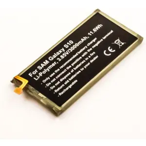 Batería para móvil compatible con Samsung Galaxy S10, Li-Po 3.85V 3000mAh 11.6Wh