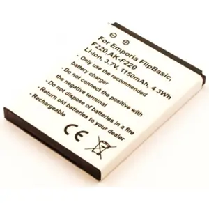 Bateria para telemóvel compatível com Emporia FlipBasic, F220, AK-F220, Li-ion 3.7V 1150mAh 4.3Wh