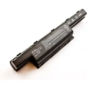 Bateria para computador portátil compatível com ACER Aspire 4251, 4738, Li-ion 10.8V 6600mAh 71.3Wh preto