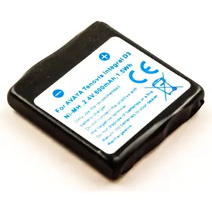 Batería compatible con AVAYA Tenovis Integral D3 Mobile, NiMH 2.4V 600mAh 1.4Wh insert pack