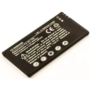 Bateria para telemóvel compatível com MS Nokia Lumia 640, Li-ion 3.8V 2500mAh 9.5Wh decoded