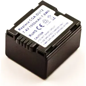 Bateria para câmara compatível com Panasonic CGA-DU12, Li-ion 7.4V 1050mAh 7.8Wh