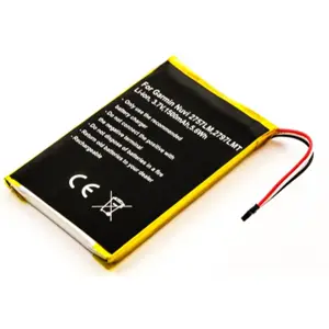 Batería compatible con Garmin Nüvi 2757LM, 2797LMT, Li-ion 3.7V 1500mAh 5.6Wh