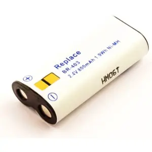 Bateria para gravador de voz compatível com Olympus DS-5000iD Digital Voice Recorder, NiMH 2.4V 800mAh 1.9Wh