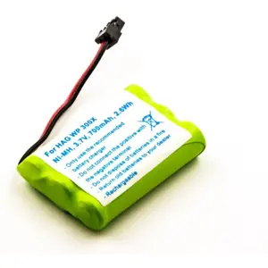 Bateria compatível com Hagenuk WP 300X, NiMH 3.7V 700mAh 2.6Wh