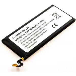 Batería para teléfono móvil compatible con Samsung Galaxy S7, Li-Po 3.8V 3000mAh 11.4Wh