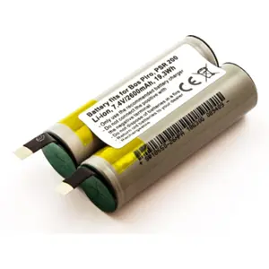 Bateria para piano portátil compatível com Bosch Piro, PSR 200, Li-ion 7.4V 2600mAh 19.3Wh