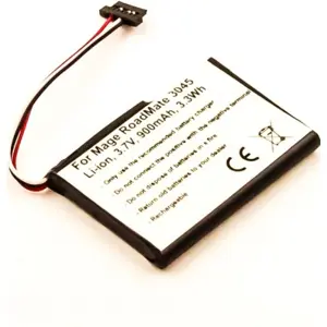 Bateria compatível com Mage RoadMate 3045, Li-ion 3.7V 900mAh 3.3Wh