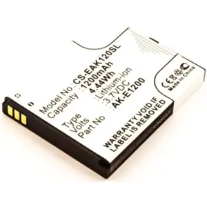 Batería para teléfono móvil compatible con Emporia Telme E1200 , AK-E1200, Li-ion 3.7V 1200mAh 4.4Wh