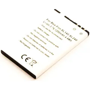 Bateria para telemóvel compatível com Bea-Fon SL140, SL240, Li-ion 3.7V 1200mAh 4.4Wh
