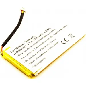 Bateria compatível com Becker Ready 5, Li-Po 3.7V 1250mAh 4.6Wh