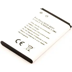 Bateria para telemóvel compatível com Doro 6030, 6031, Li-ion 3.7V 900mAh 3.3Wh