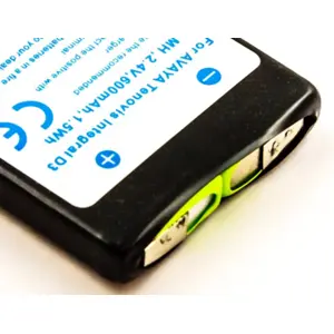 Batería compatible con AVAYA Tenovis Integral D3 Mobile, NiMH 2.4V 600mAh 1.4Wh insert pack
