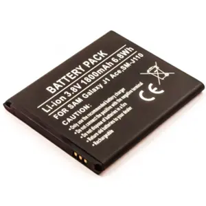 Bateria para telemóvel compatível com Samsung Galaxy J1 Ace, SM-J110, Li-ion 3.8V 1800mAh 6.8Wh