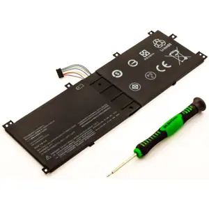 Bateria para computador portátil compatível com Lenovo Miix 520, Li-Po 7.68V 4955mAh 38Wh