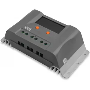 Controlador de carga solar MPPT (4 etapas) com LCD c/ saídas USB - 12VDC 10A