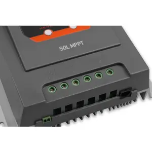 Controlador de carga solar MPPT (4 etapas) com LCD c/ Bluetooth e saídas USB - 12/24VDC 30A