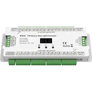 Controlador de sensores de escada de 32 canales (32x1A 5-24V) para tiras LED