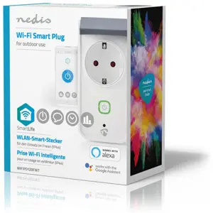 Tomada inteligente Wi-Fi Smartlife 3680W IP44 (compatível c/ Tuya) SmartLife