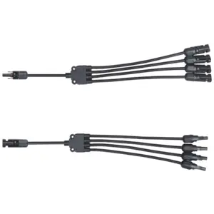 Conjunto de adaptadores em Y para fichas solares 4xMC4 (1F+4M / 1M+4F)