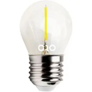 Lâmpada LED tipo filamento E27 G45 230V 1.3W 2700K (branco quente) 55lm