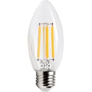 Lâmpada LED tipo filamento E27 C35 230V 4W 4000K (branco neutro) 440lm