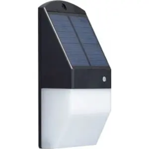 Aplique de LED solar 2W 6500K c/ sensor de movimento