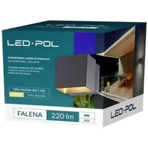 Luminária de parede exterior LED 230V 6W 220lm 4000K IP54