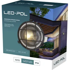 Luminária de parede exterior 230V para 1x lâmpada LED E27