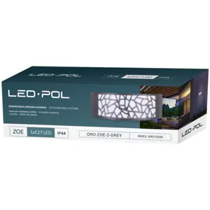 Luminária de parede exterior 230V p/ 1x lâmpada LED E27