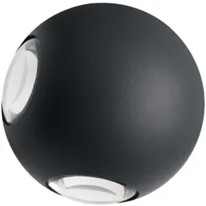 Luminária de parede exterior LED 230V 9W 450lm 4000K IP54