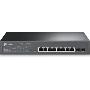 Switch 8P (8PoE) + 2SFP Gigabit Jetstream Smart L2+, montável em Rack