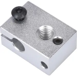 Kit Bloque de calentamiento HotEnd en aluminio V6 c/ funda de silicona