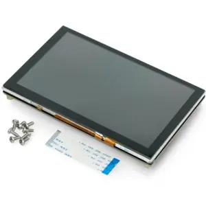 Ecrã tátil TFT DSI 5'' 800x480 para Raspberry Pi 4B/3B+/3B