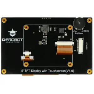 Ecrã tátil TFT DSI 5'' 800x480 para Raspberry Pi 4B/3B+/3B