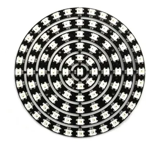 Módulo de 93 LEDs RGB endereçáveis (WS2812B) dispostos em anéis - ∅1.2 a 11.2cm