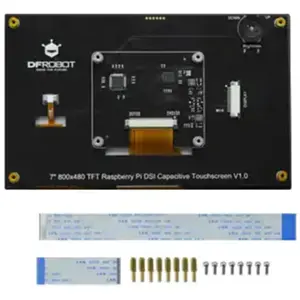 Ecrã tátil TFT DSI 7'' 800x480 para Raspberry Pi 4B/3B+/3B