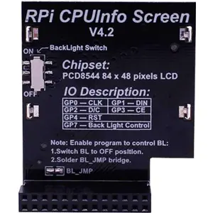 Display LCD de 1,6'' para Raspberry Pi 2B/3B/3B+/4B