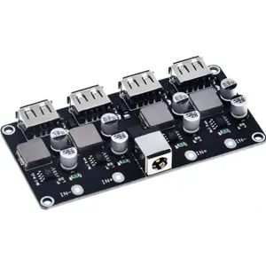 Módulo Conversor DC-DC step down 6..32VDC para 5V/3A 4xUSB-A Fast charge