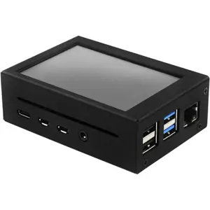 Ecrã tátil TFT 3.5'' + Caixa metálica para Raspberry Pi 4