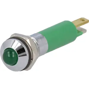 Indicador LED 24VDC Ø8mm IP40 - verde