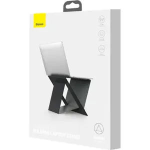 Base plegable para ordenador portátil para trabajo de pie/sentado