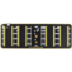 Placa para ligação de um Raspberry Pi Pico a 4 módulos - com alimentação USB