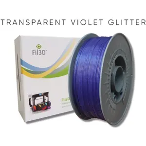 Rolo de filamento de impressão 3D em PLA (3D850) de 1.75mm - Violeta Translucido Glitter - 1Kg